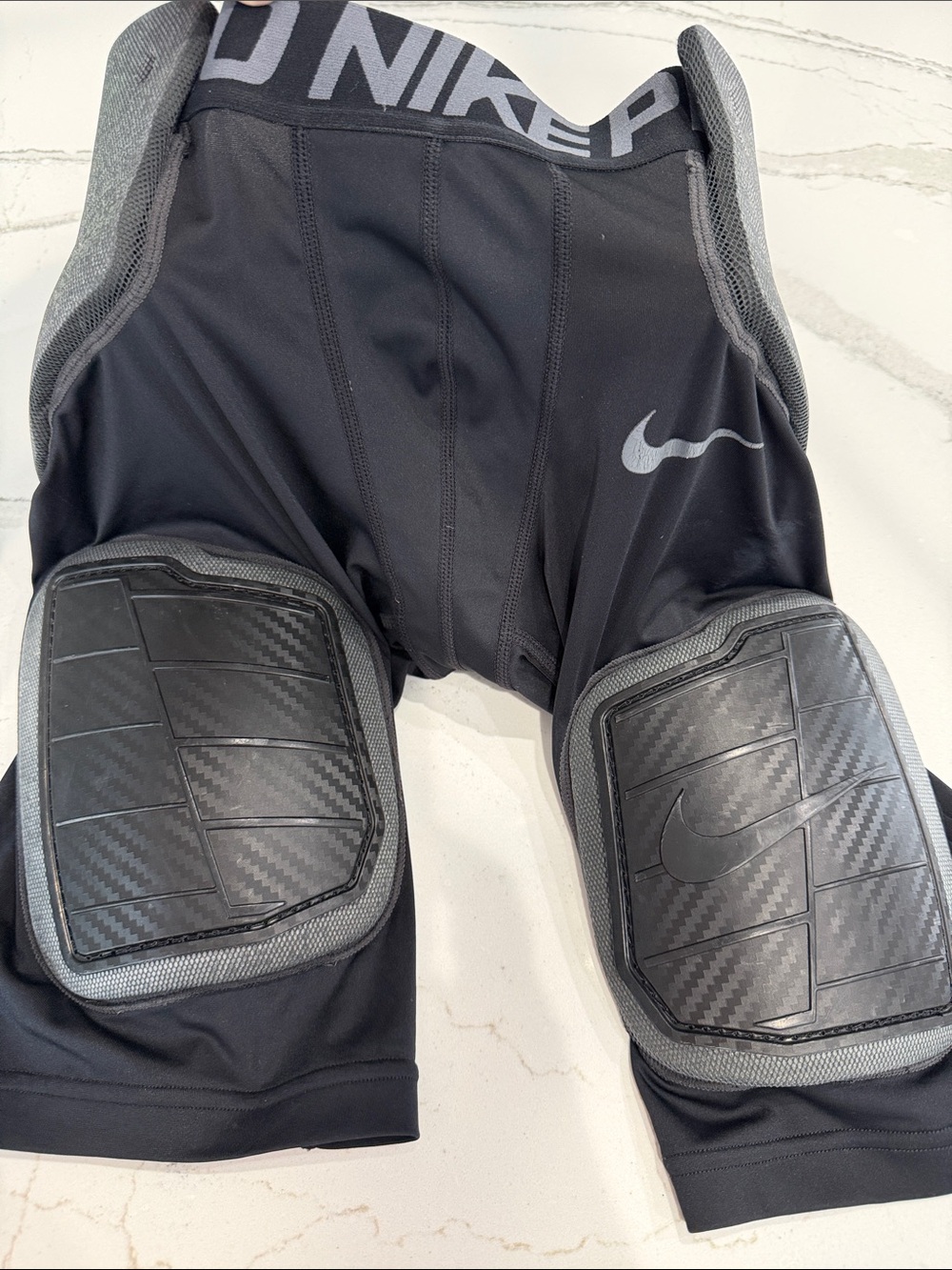 Nike Pro Men’s Padded Compression Football Girdle Shorts Black- XL